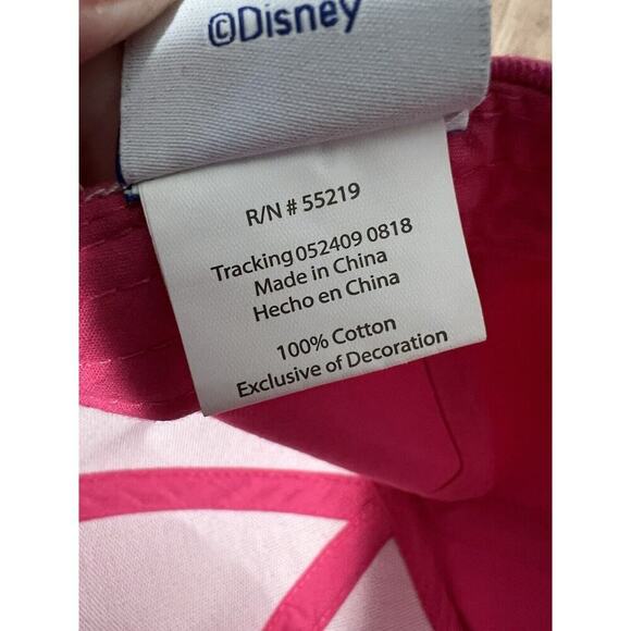 Ladies Minnie Mouse Hat With Ears Pink Adjustable - Picture 8 of 8